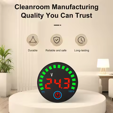 3S-14S DC 7-55V lithium battery Volt Indicator with Power-off Memory Function,Acid Battery Capacity 