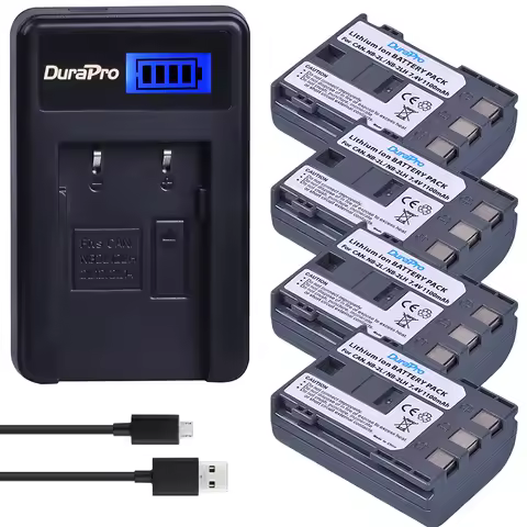 DuraPro NB 2LH NB-2L BP-2L5 Battery + Charger for Canon Rebel XT XTi EOS 350D PowerShot S50 G9 EOS 3