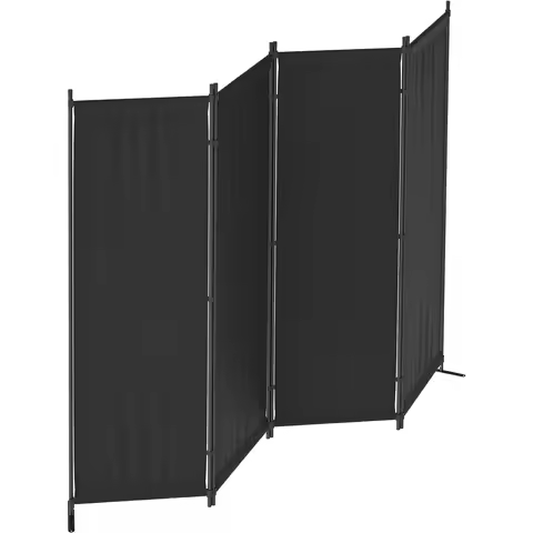 Room Divider, Folding Privacy Screens, 4 Panel Room Partitions, 88" Foldable Wall Dividers, Portable
