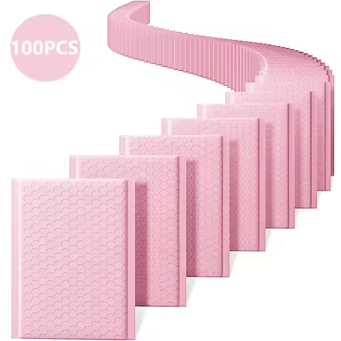 100pcs Shipping Bags Packages Packaging Supplies Packing Bag Bubble Mailer Small Business Envelope M