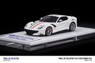 FuelMe 富美 TOC 1:64 Ferrari F12 TDF White Resin Limited Edition Car Model