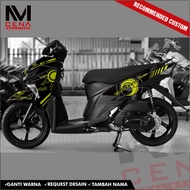 Sticker Decal Soul GT 125 Full Body, Sticker Mio Soul GT 125 Striping Soul GT 125 sunmoon