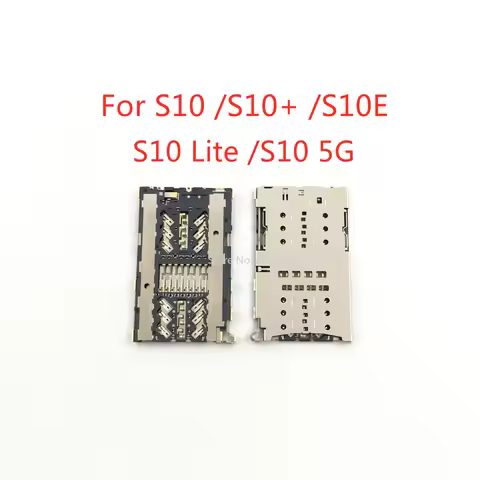 2pcs-10Pcs Sim Card Reader Micro SD Memory Card Holder Slot For Samsung Galaxy S10 Plus S10+ S10E S1