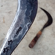 Sabit Baja Isen Wonosobo Khas Celurit Madura Super Tajam Baja Per Mobil Asli - Arit Rumput Tebal