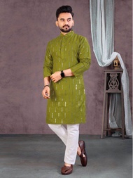[PRE-ORDER]Soft Cotton Men Kurta With Pant - M To 2XL(ETA:2023-06-08)15 TO 20 DAYS DELIVERY