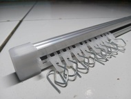 batang / besi gorden / tiang hordeng 150 cm besi gorden pintu 1 meter komplit 1 set rollet murah bat