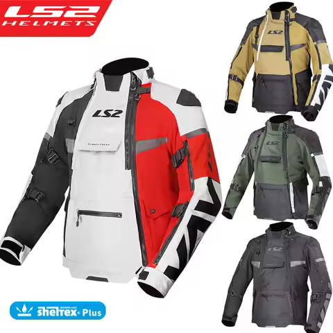 Original LS2 Motorcycle Jacket LS2 X-MASTER Winter Warm Waterproof Off-Road Jacket Removable Liner C
