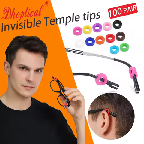 200 Pcs Round Eyeglasses Temple Eyewear Antiskid Sleeve Avoid Glasses Slip For Sprot By Dhoptical