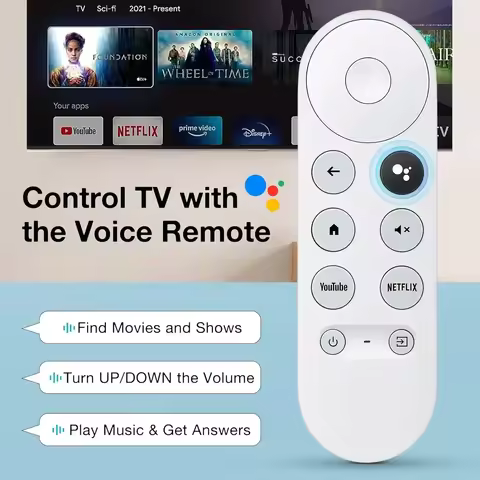 For Chromecast Google TV G9N9N Remote Control DHMI Bluetooth Pairing Voice Control Smart Home Remote
