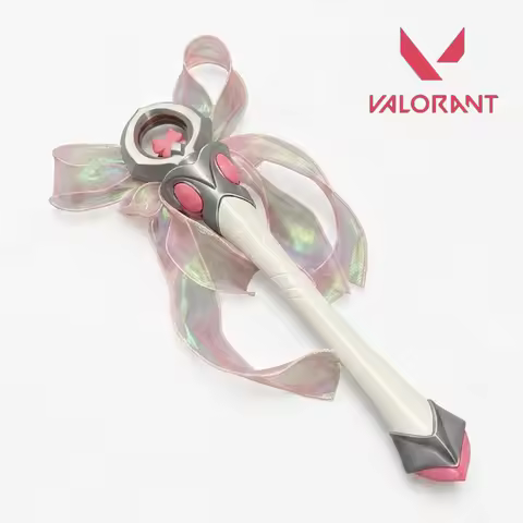 Game Valorant Evoris Cosplay Magic Wand Bowknot Fairy Stick Plastic Model Prop Party Accessory