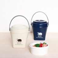 Riccio 日本製 可拆式手提把 杯型 便當盒 環保餐盒 可微波 700m