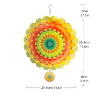 cod Wind Spinner 12 Inch Metal Geometric Sculptures Mandala Hanging Yard & Yard Ornaments Sun Chime 