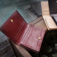 Sienna商務真皮經典名片簡易皮夾(暗紅色)