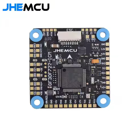 JHEMCU GF30F722-ICM F7 Flight Control Dual BEC 5V 10V OSD HD 3-8S Input 30X30mm for RC FPV Freestyle