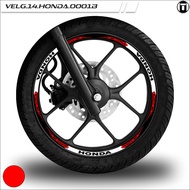 MOTORCYCLE WHEEL VARIATION STICKER Ring 14 ALL HONDA 0001B