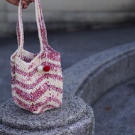 編織氣球包-紅米漸層