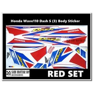 Honda Wave110 Dash S (3) Body Sticker