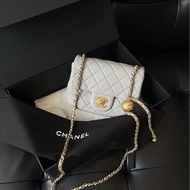 💎Chanel香奈兒｜氣質灰CF金球方胖子｜98新芯片款