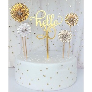 Birthday Cake Topper | 30th Birthday Cake Decoration | 30th Birthday Party Decoration | Happy Birthd