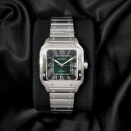 Jam Tangan Cartier Santos 100 M Green Dial WSSA0061