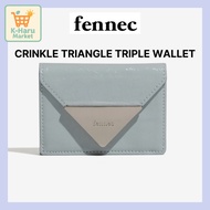 Fennec Crinkle Leather Tri-Fold Wallet with D-Ring