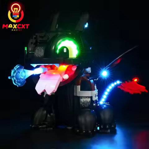 MAXCXT LED Light Set For LEGO 10375 How to Train Your Dragon: Toothless DIY Decorative Lamp Not Incl