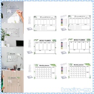 [BaosityMY] Acrylic Dry Erase Board Planner Board College Supplies Reusable Weekly Planning Board fo