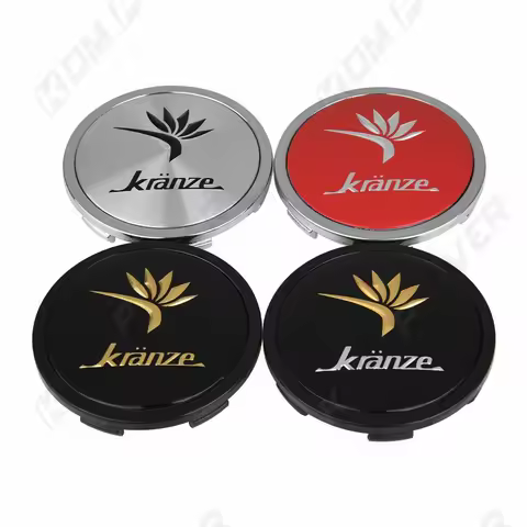 4PCS OD 65MM / ID 60MM Center Cap KRANZE Logo Emblem Rim Hub Cap For Car Cover Caps On Wheels