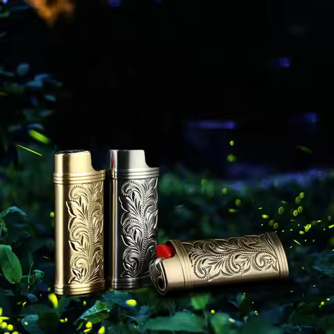 Durable Reusable Metal Case Outside Armor Cover For BIC J3 J5 J6 Alloy Shell Explosion-Proof Gas Lig