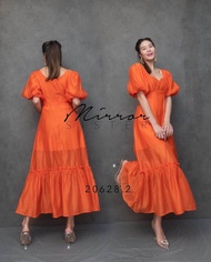 (นางแบบใส่ชุดขาย) XoXo MacY FluffY Maxi DreSS on ColorFuL DaY เดรสยาว แม็กซี่เดรส ดีเทลสวย สีสดใส ดี