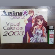 kalender visual 2003 karakter anime