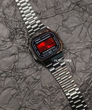 HUBSTORE CASIO 卡西歐 Casioak A168 A168WGG A168WGG-1 A168WGG-1A 銀黑紅色 防水 有現貨