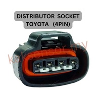 4PIN TOYOTA AE101 AE111 4AGE CAMRY 5S ESTIMA HILUX TPS DISTRIBUTOR SOCKET CONNECTOR With WIRE