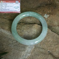 กำไลหยกพม่าแท้ สีเขียวเข้มสวย (Green Jadeite)หนัก 81.93 กะรัต ขนาด 84.50 x 84.80 x 11.48 มิล หยกแท้จากประเทศพม่า