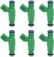 6PCS Fuel Injectors Compatible with Jaguar S-Type 2000-2008 & Lincoln LS 2000-2003, V6 3.0L, Replace