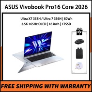 ASUS Vivobook Pro16 2026 Ultra X7 358H / Ultra 7 356H 80Wh 2.5K 165Hz OLED 16 inch 1TSSD