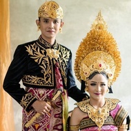 baju adat bali jas hanya pria full set