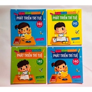 Intellectual Development Book (145 puzzles) - For children 2-4 years old, 4-5 years old, 5-6 years o