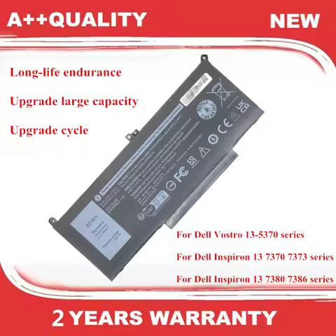 F3YGT Laptop Battery For DELL Latitude 7280 7290 7380 7390 7480 7490 E7280 E7480 DM3WC 0DM3WC 2X39G 