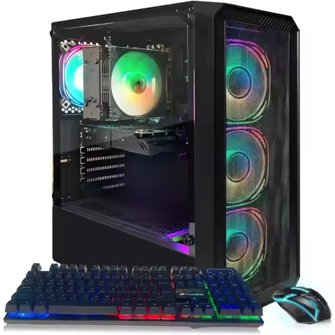 STGAubron Gaming PC Computer Desktop, 13th Gen Core i5-13400F up to 4.6G, GeForce RTX 3050 6G, 16G D
