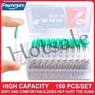 【hot sale】 ☼ B23 Fawnmum 150Pcs/set Silicone Interdental Brushes Super Soft Dental Cleaning Brush Teeth Care Dental floss Toothpicks Oral Tools