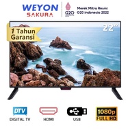 Weyon TV LED 22 inch tv murah Televisi CCTV Monitor 22 inch TV digital