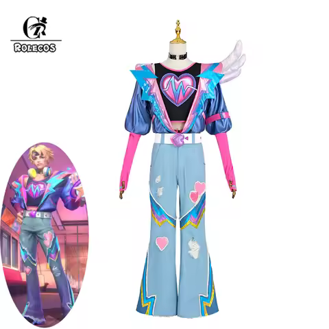 ROLECOS LOL Lovestruck Ezreal Cosplay Costume LOL Valentine's Day New Skin Ezreal Men Cosplay Costum