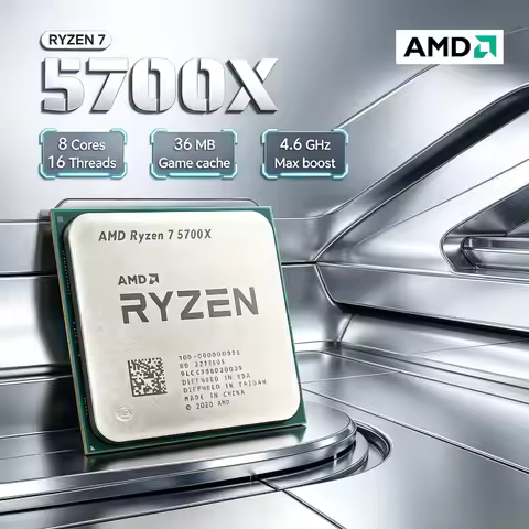 AMD Ryzen 7 5700X AMD R7 5700X CPU 8-Core 16-Thread 4.6GHz Unlocked Desktop Processor Socket AM4 Gam