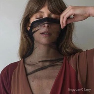 Absolutely Spain Niche Royal Family Thin Like Cicada Wings Black Silk Gauze Transparent Bottoming Sh