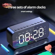 BEAUTY Temperature Display Clock, Temperature Display FM Radio Function LED Digital Alarm Clock, Gif