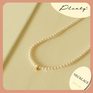 Plenty Vada Pearl Necklace 14K Gold Plated - Gold