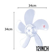 PowerPac Fan Blade Replacement ABS 12"/16"/18" Desk Fan Stand Fan Wall Fan (FBC1)