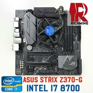 {ReadyStock} Intel i7 8700 + ASUS STRIX Z370-G Motherboard Combo Set gaming diy pc desktop