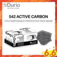Durio 542 Active Carbon 4 Ply Disposable Protective Face Mask - 40pcs
